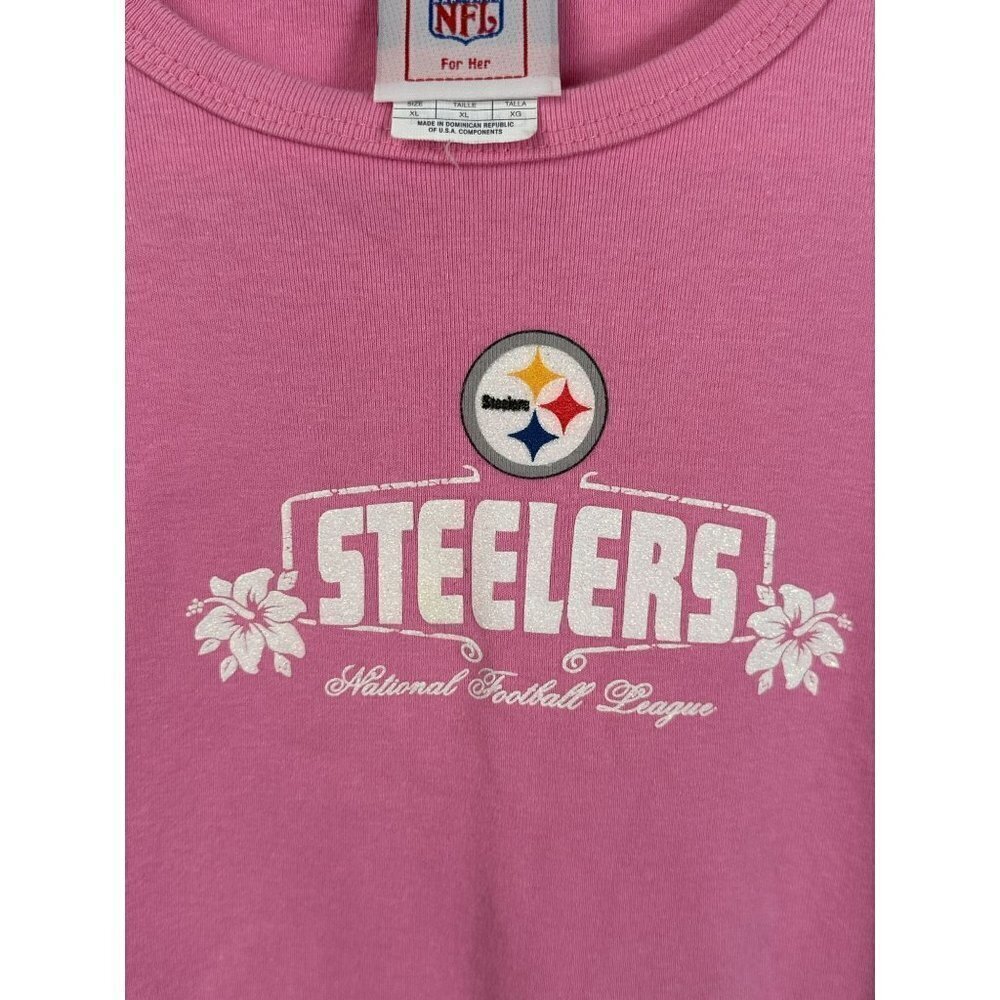 NFL, Pittsburgh Steelers womens, t-shirt, pink